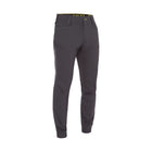 Dark gray men's workwear pants with zippered side pocket