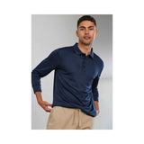 Biz Collection Men's Action Long Sleeve Polo Shirt P206ML