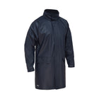 Bisley stretch PU rain coat worn by model