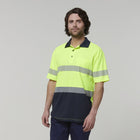 Hi Vis Taped Polo Yellow Front