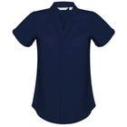 Women's Madison Short Sleeve Shirt S628LS front view navy
