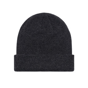 Black knit beanie for winter