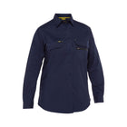 Navy Women's Airflow Ripstop Workwear Shirt back view