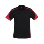 Men's Talon Short Sleeve Polo P401MS black red front