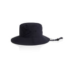 ascolour Nylon Wide Brim Bucket Hat in black