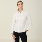 NNT Women's Avignon Long Sleeve Slim Shirt in white