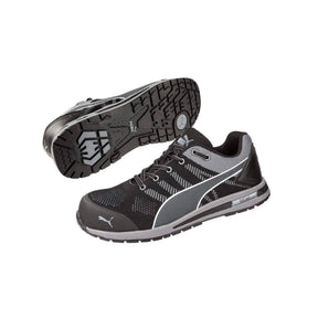 Puma Elevate Knit Safety Shoe Black 643167 front view