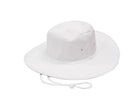 Canvas bucket hat worn by model