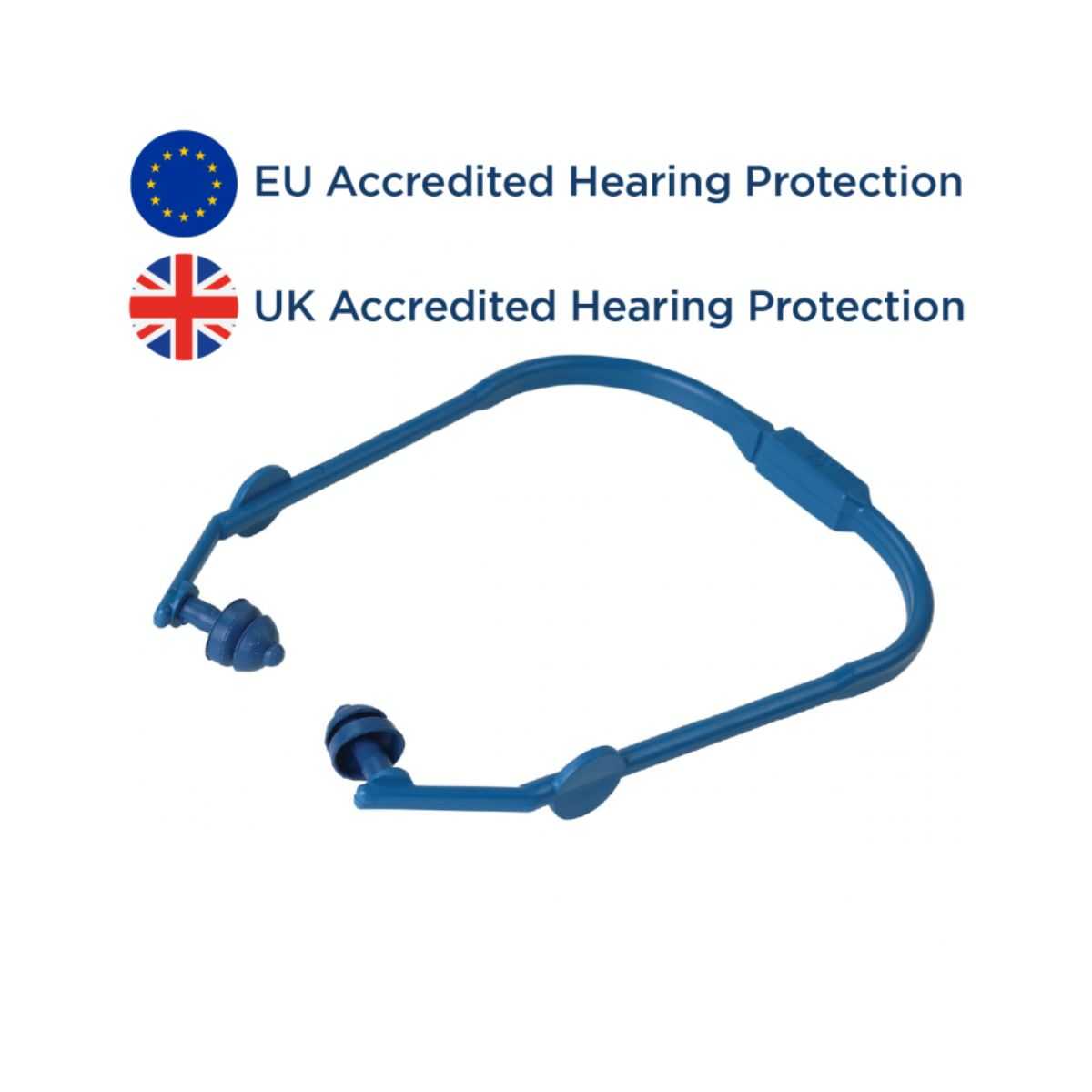 Detectamet Metal Detectable Expandaband Earplugs 2/3 Flange SNR22/23 DB - Blue (Pack of 30)