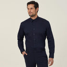NNT Men's Avignon Stretch Long Sleeve Shirt in navy