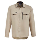 Syzmik beige long sleeve shirt