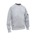Gray fleece crew neck sweatshirt for workwear