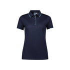 Biz Collection Women's Focus Short Sleeve Polo P313LS in Navy/Sky