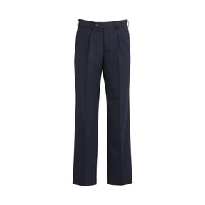 Biz Collection men's wool one pleat pant, front view