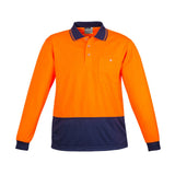 Syzmik Unisex Hi Vis Basic Long Sleeve Polo ZH232