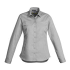 Syzmik long sleeve tradie shirt worn on site