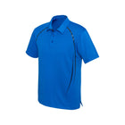 Blue men's polo shirt for workwear