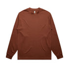 ascolour Men's Heavy L/S Tee brown front
