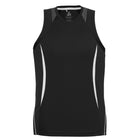 Men's Razor Singlet SG407M black front view