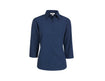 Biz Collection Women's Micro Check 3/4 Sleeve Shirt LB8200