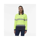 KingGee women's Workcool LS polo K44223 reflective tape detail