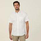 NNT Men's Avignon Stretch Short Sleeve Shirt in white