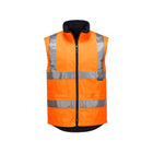 Portwest Fleece Reversible Vest MV214 front view orange
