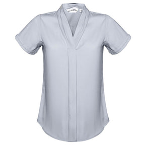 Women's Madison Short Sleeve Shirt in light gray