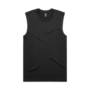 Black active tank top for men