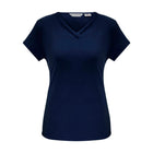 Women's Lana Short Sleeve Top in navy front view