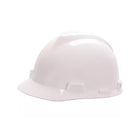 White safety hard hat with suspension system