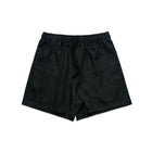 Black linen shorts for women