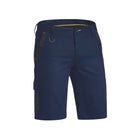 Bisley Flx & Move cargo shorts front view navy