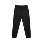 Black men's stencil track pants for activewear