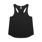 Black racerback tank top for women
