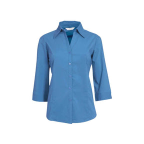 Biz Corporates Metro 3/4 sleeve shirt LB7300 back view