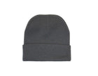 Acrylic beanie worn by model