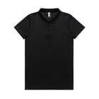 Black women's active work polo for women
