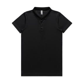 Black women's active work polo for women