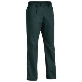 Bisley Cotton Drill Work Pants Front Green