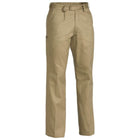 Bisley Cotton Drill Work Pants Front Khaki