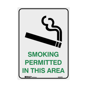 Smoking Permitted Safety Sign