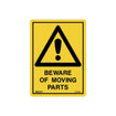 Safety Warning Sign - Beware Of Moving Parts (Each)