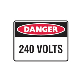 Danger 240 Volts Self Adhesive Sign
