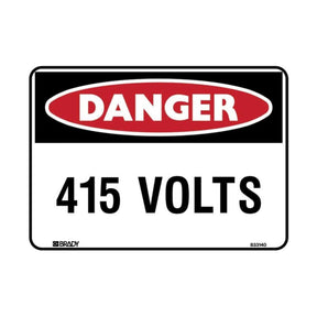 Danger 415 Volts sign