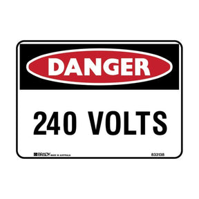 Danger 240 Volts safety sign