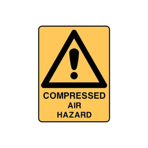 Compressed Air Hazard warning sign