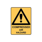 Compressed Air Hazard vinyl warning sign