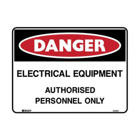 Danger Electrical Equipment Sign