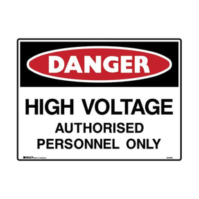 Danger High Voltage Safety Sign